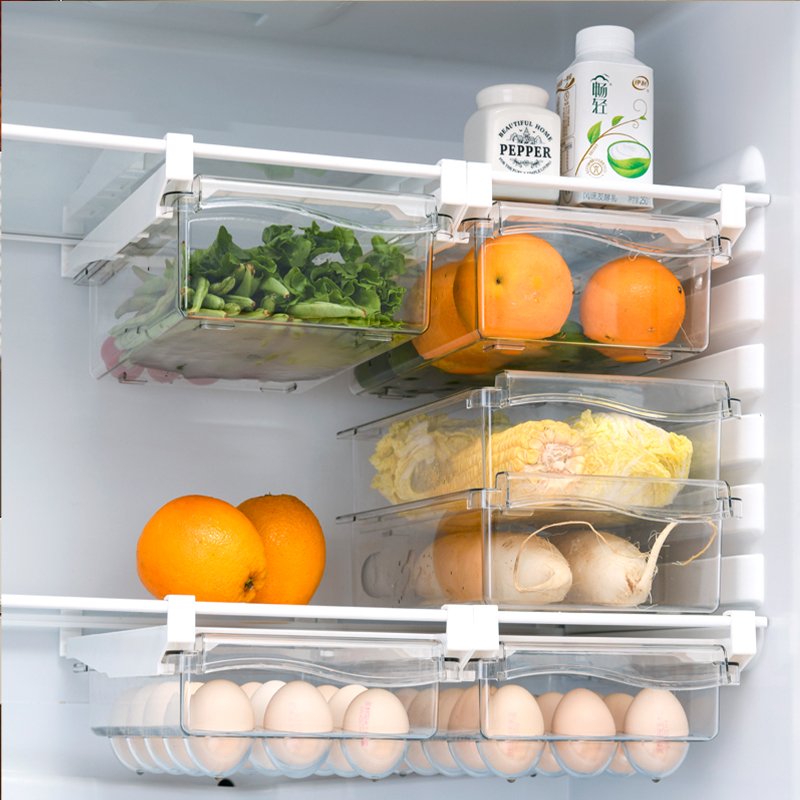 Wannuo Reusable PET Plastic Food Storage Box Fine Injection Technics for Kitchen Fruit Vegetable Egg Storage