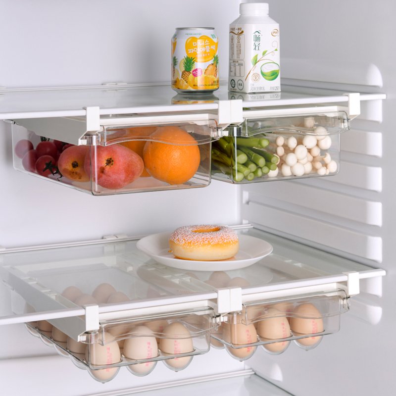 Wannuo Reusable PET Plastic Food Storage Box Fine Injection Technics for Kitchen Fruit Vegetable Egg Storage