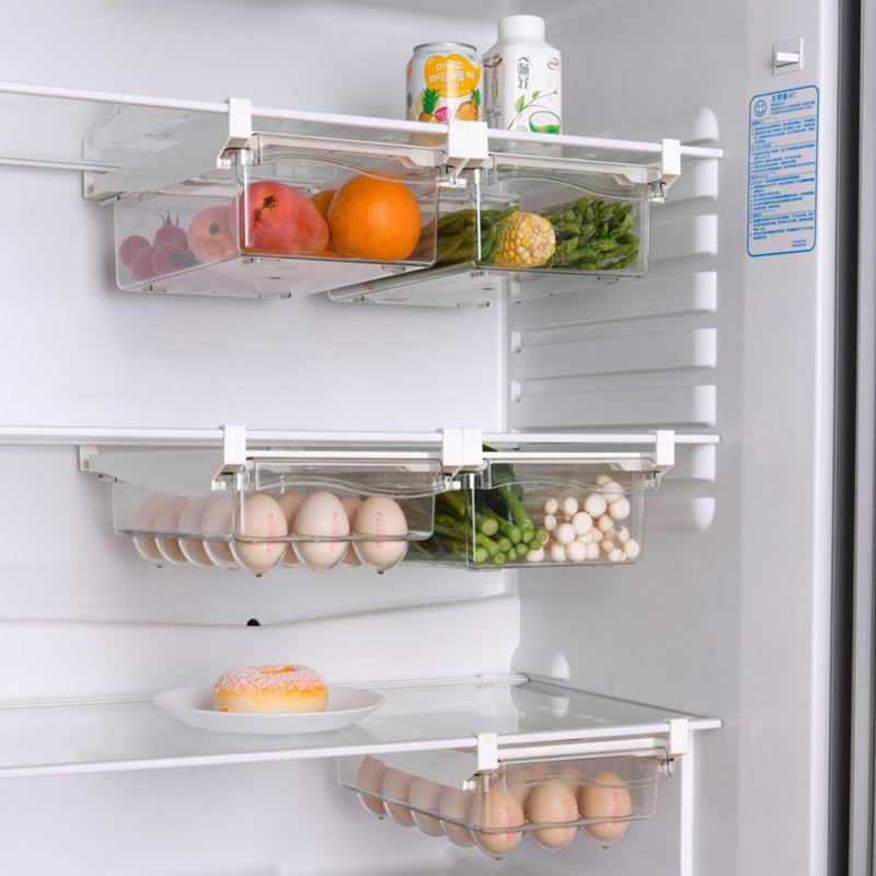 Wannuo Reusable PET Plastic Food Storage Box Fine Injection Technics for Kitchen Fruit Vegetable Egg Storage