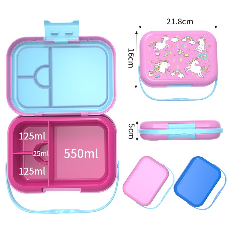 Aohea Portable Fresh Chill Leak-Proof PP Kids' Lunch Boxes Kids Children Lunch Box