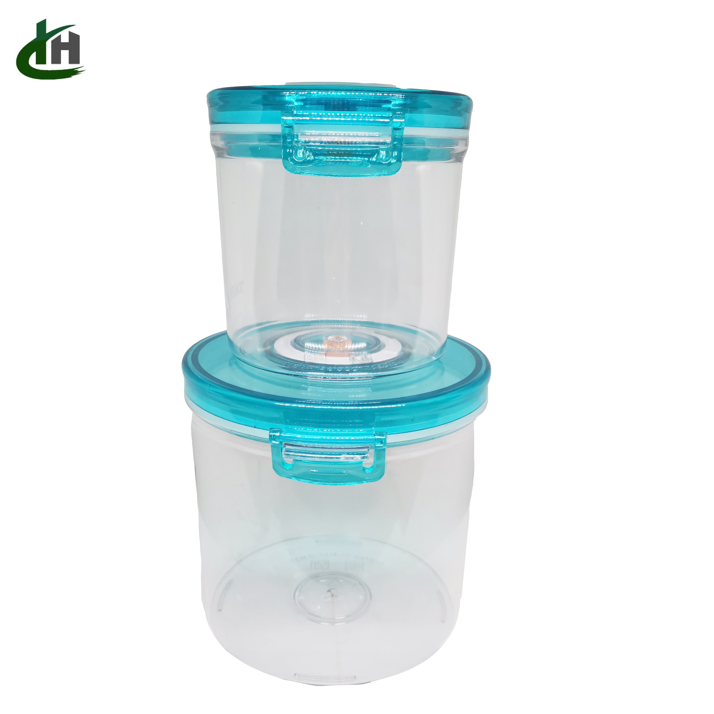 Kitchen Airtight Storage Container Set round Microwave Safe Plastic Crisper Box Certified LFGB Dry Food Storage