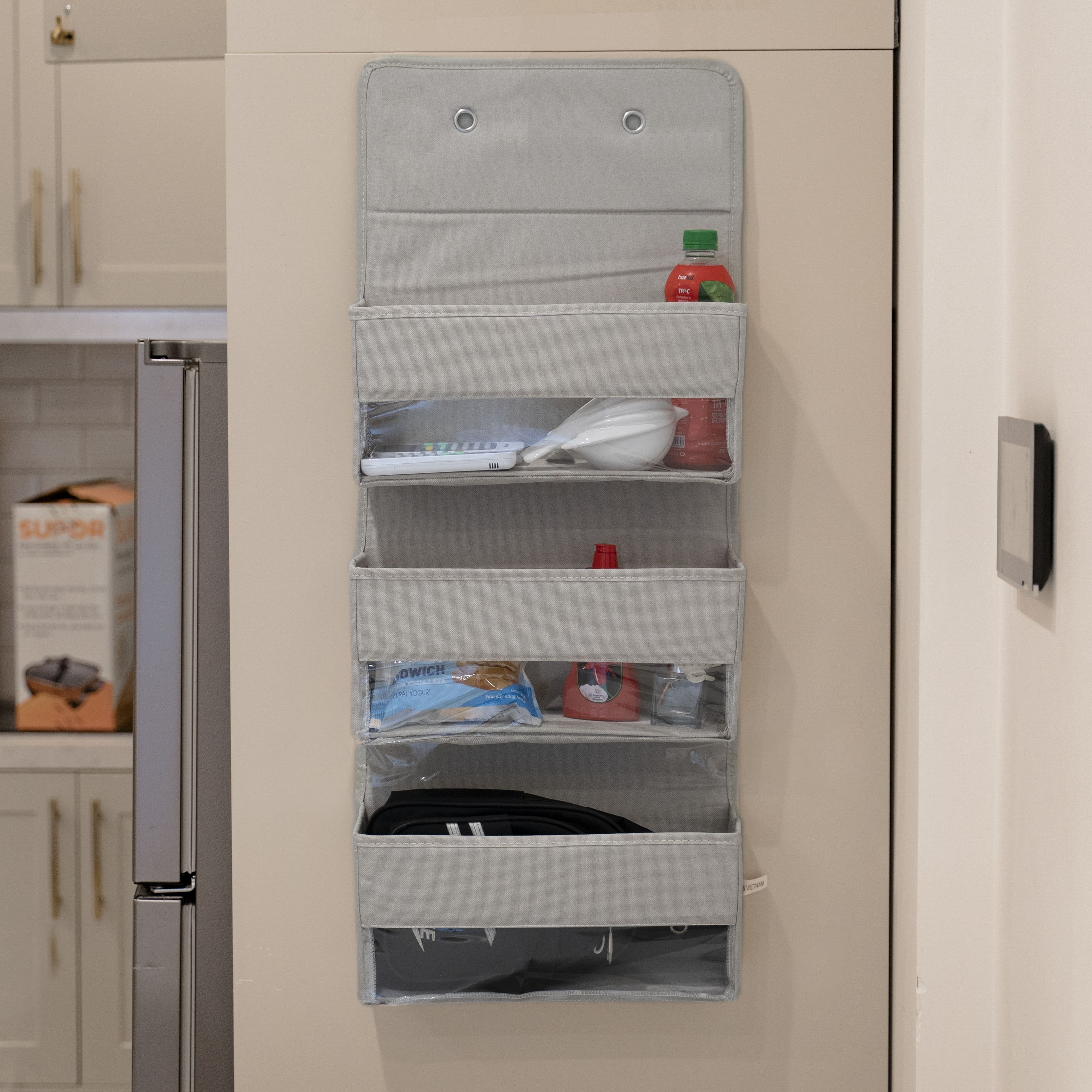MA39 Customized Factory Price Small Foldable Fabric Storage Box Wallmount Jewelry Cosmetic Organizer Home OEM Jewelry Storage
