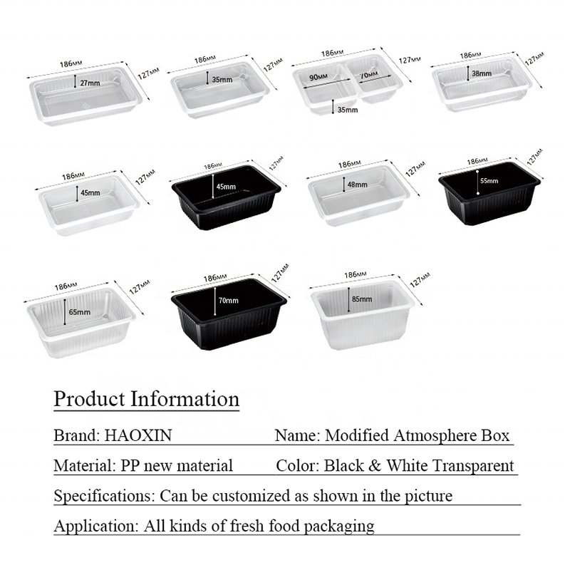 Box Packaging Lunch Takeaway Cake Slice Chicken Custom Plastic Food Packing Disposable Plastic Food Container Plastics Storage