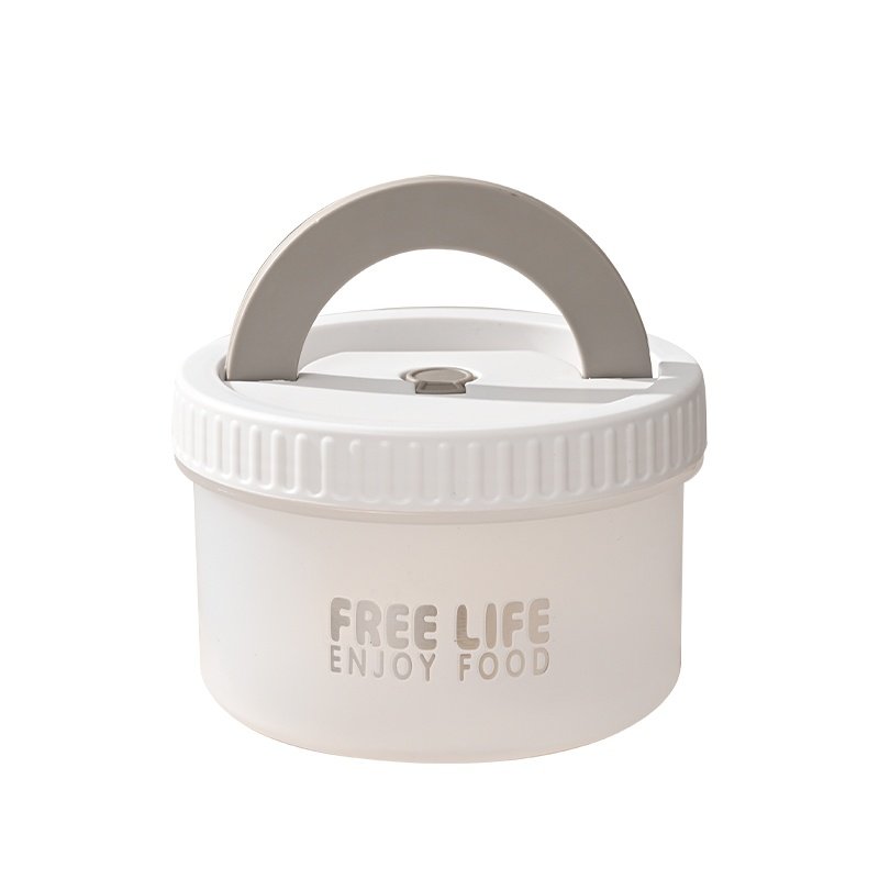 Outdoor Portable Plastic Airtight Stackable Cereal Refrigerator Sealed Jar Food Storage Containers Set With Lids and Handle