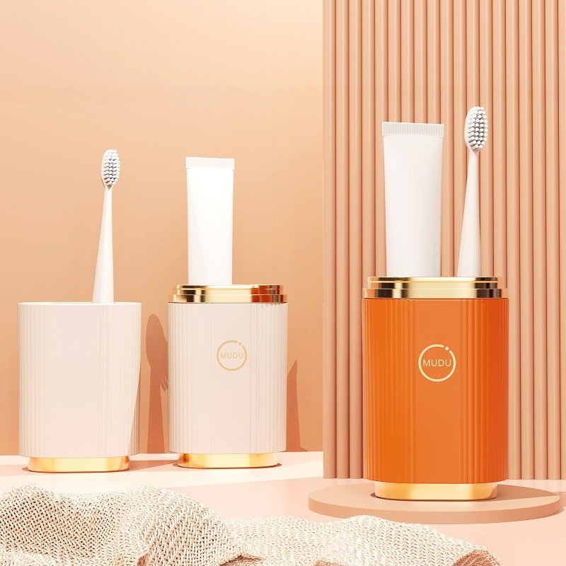 New Light Luxury Convenient Travel Wash Cup Brushing Cup Tooth Cylinder Set High Quality Plastic Tooth Set Storage Box