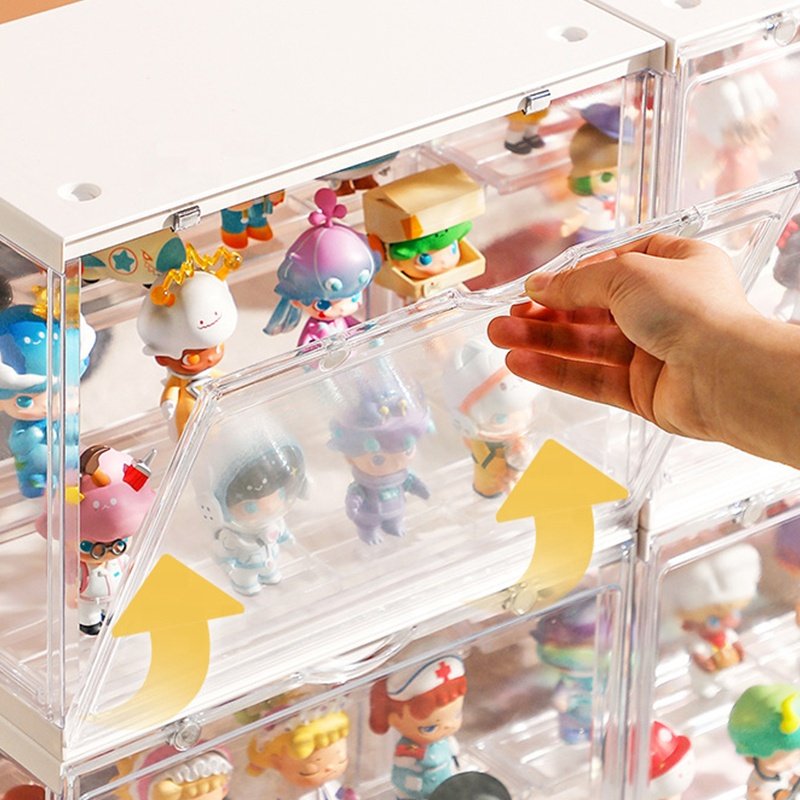 Custom transparent cube Acrylic storage clear display boxes with magnetic lid