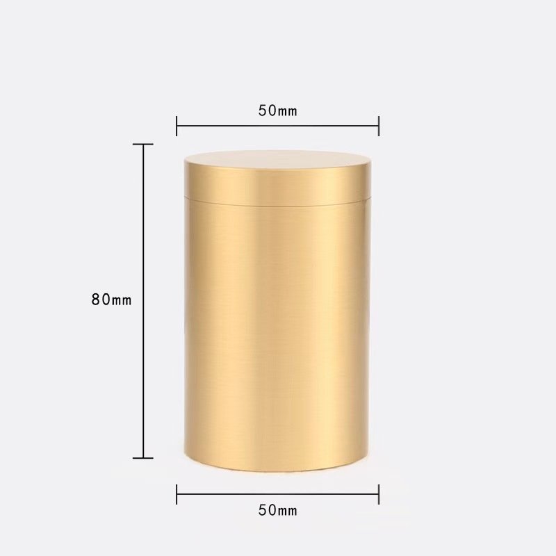 Tea Canister with Airtight Double Lids Metal Container Large Tea Tin Can Loose Tea Organizer Coffee Storage Box
