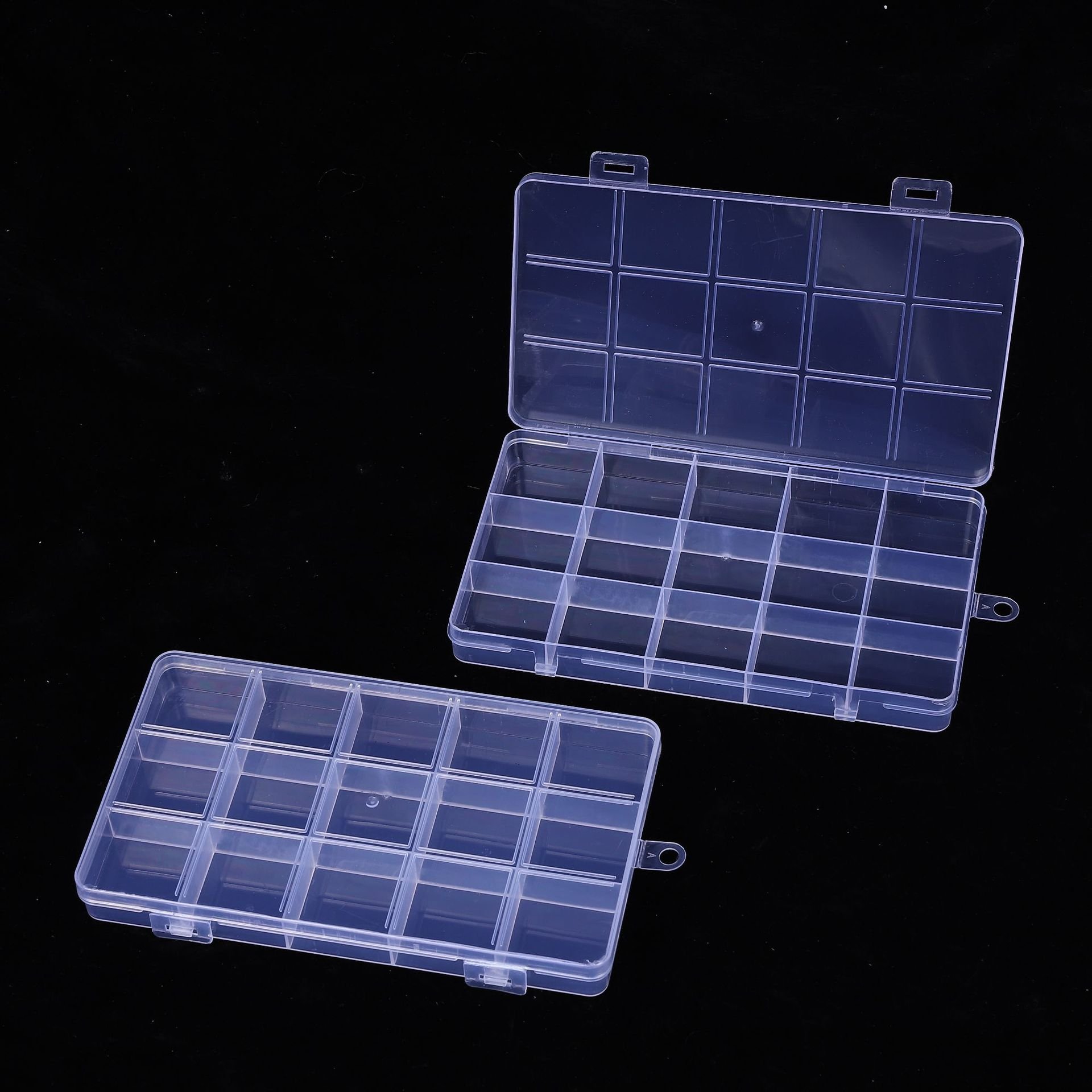 Multi Compartments Transparent Storage Box For DIY Jewelry Beads