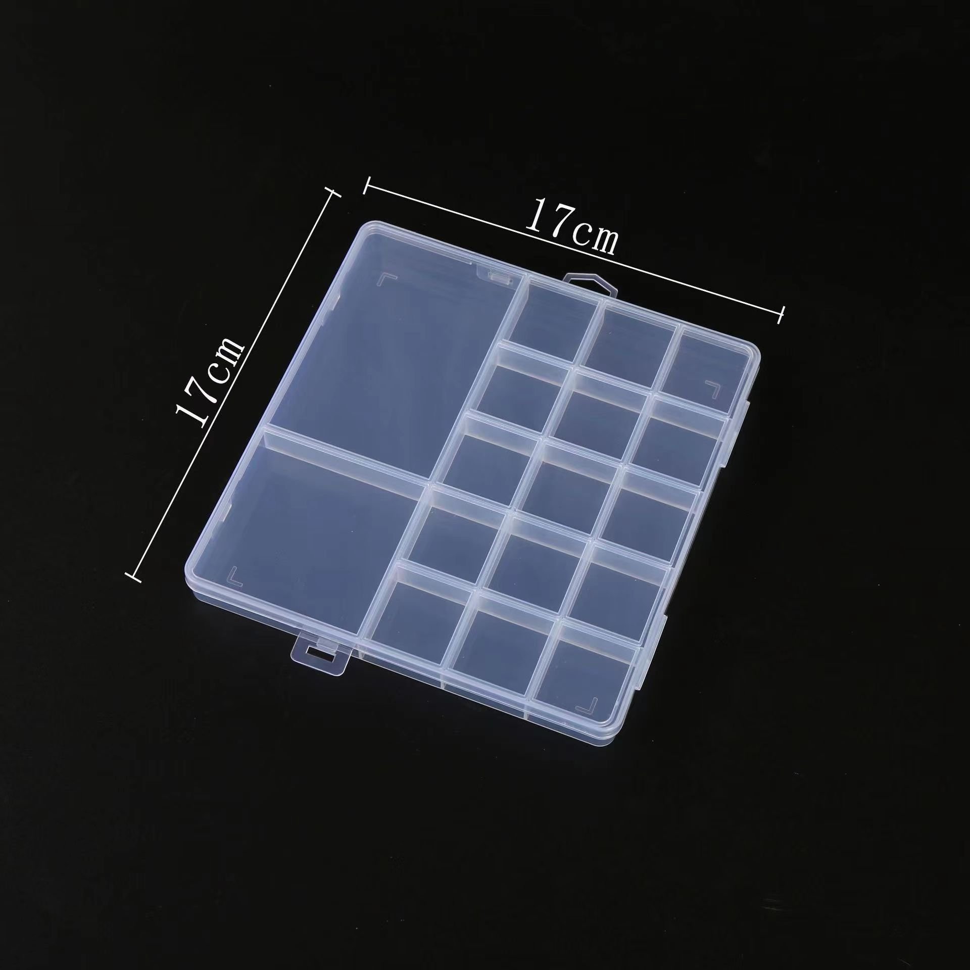 Multi Compartments Transparent Storage Box For DIY Jewelry Beads