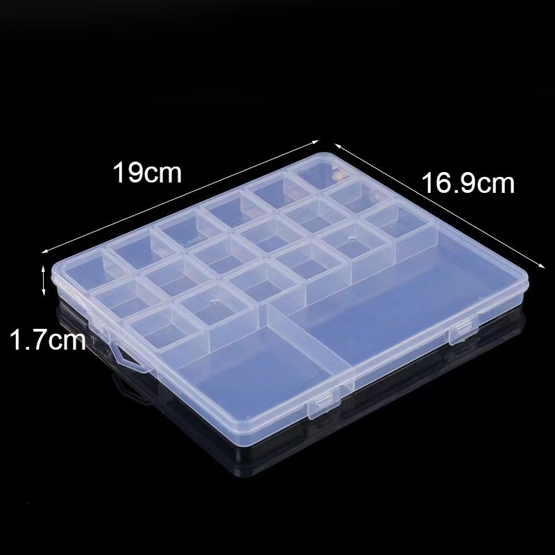 Multi Compartments Transparent Storage Box For DIY Jewelry Beads