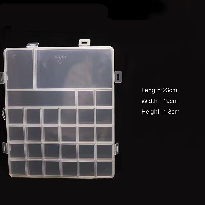 Multi Compartments Transparent Storage Box For DIY Jewelry Beads