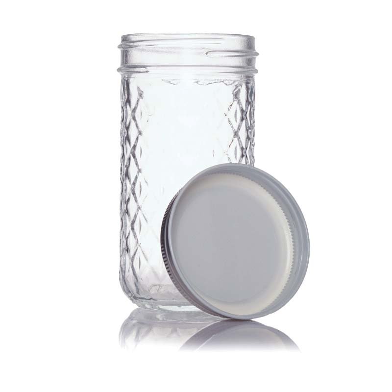 Fruit 8oz 16oz Empty Large Dry Wide Mouth Canning Food Storage Glass Mason Jar with Lids for Canning
