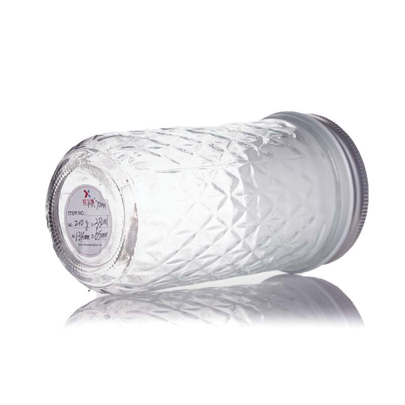 Fruit 8oz 16oz Empty Large Dry Wide Mouth Canning Food Storage Glass Mason Jar with Lids for Canning