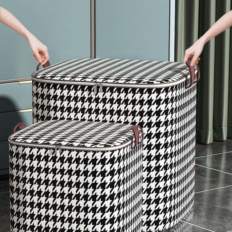 Hot Sale Modern round Storage Box Plastic Fabric Bag for Bedroom Quilts and Clothes Injection Technique