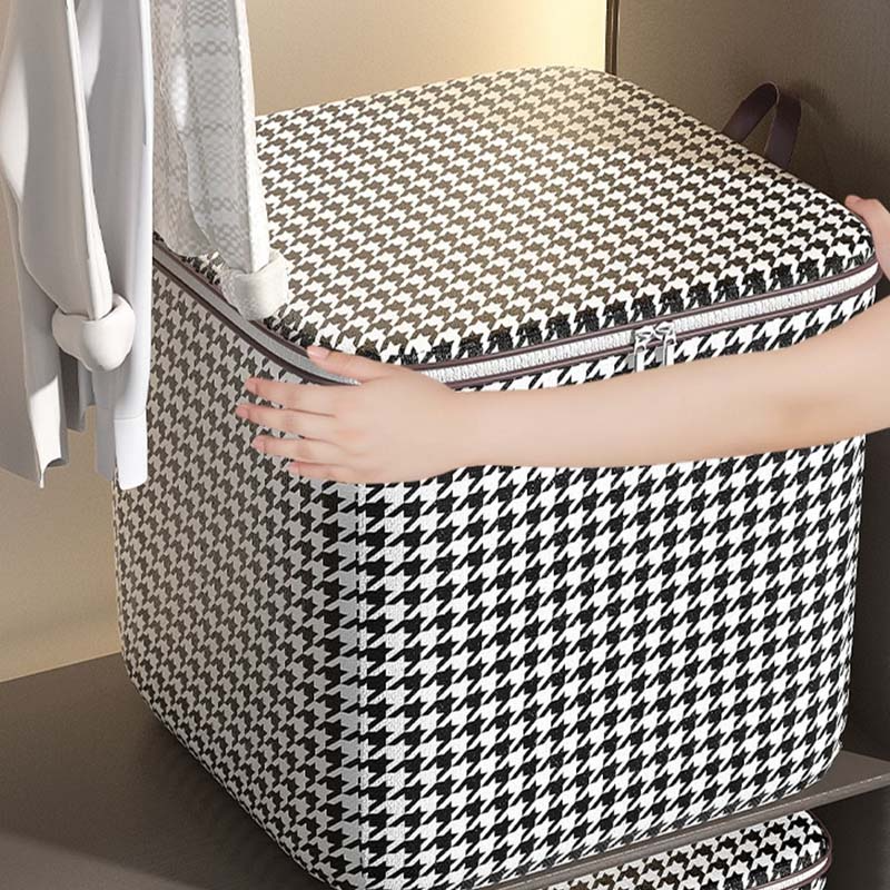 Hot Sale Modern round Storage Box Plastic Fabric Bag for Bedroom Quilts and Clothes Injection Technique