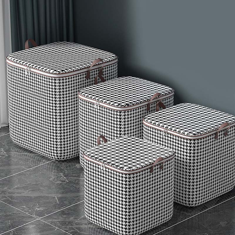 Hot Sale Modern round Storage Box Plastic Fabric Bag for Bedroom Quilts and Clothes Injection Technique