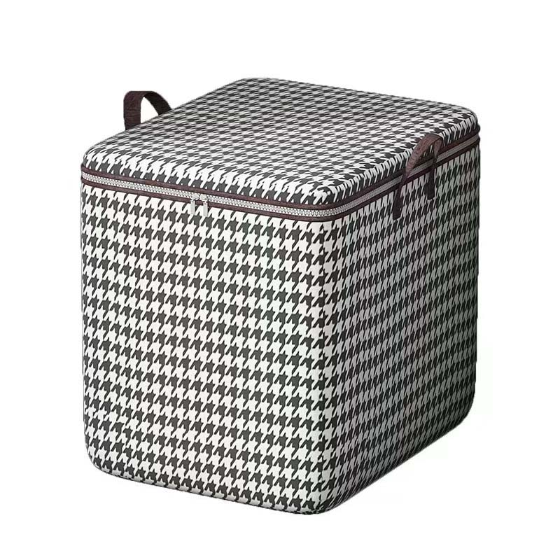 Hot Sale Modern round Storage Box Plastic Fabric Bag for Bedroom Quilts and Clothes Injection Technique