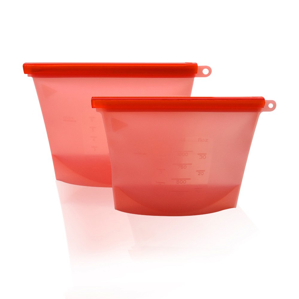 Wholesale Custom Logo Eco-Friendly BPA Free Leakproof Sandwich Bags Food Fresh Airtight Seal Reusable Silicone Food Storage Bag
