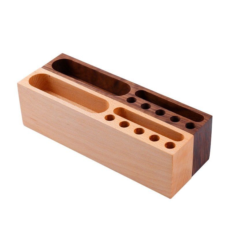 Wooden Pen Storage Box Convenient Name Card Wood Box in Storage Boxes & Bins Category