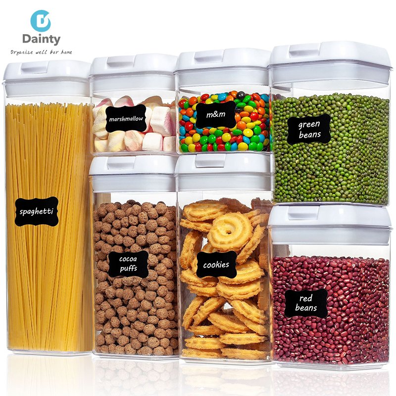 wholesale Clear Plastic Storage Box and Bins With Lids For Kitchen Storage Spice Container