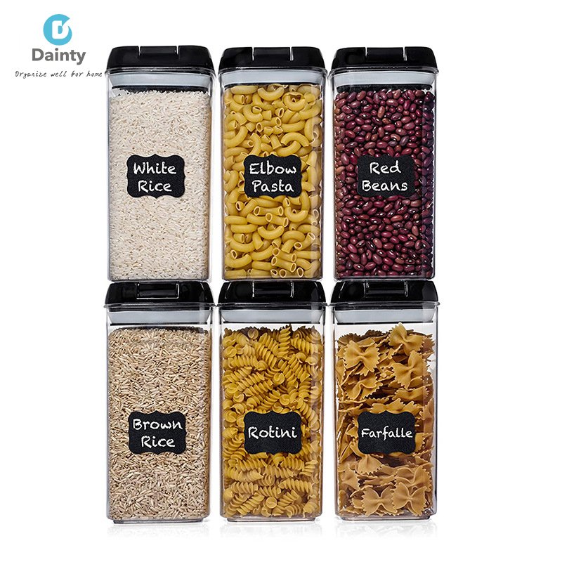 wholesale Clear Plastic Storage Box and Bins With Lids For Kitchen Storage Spice Container