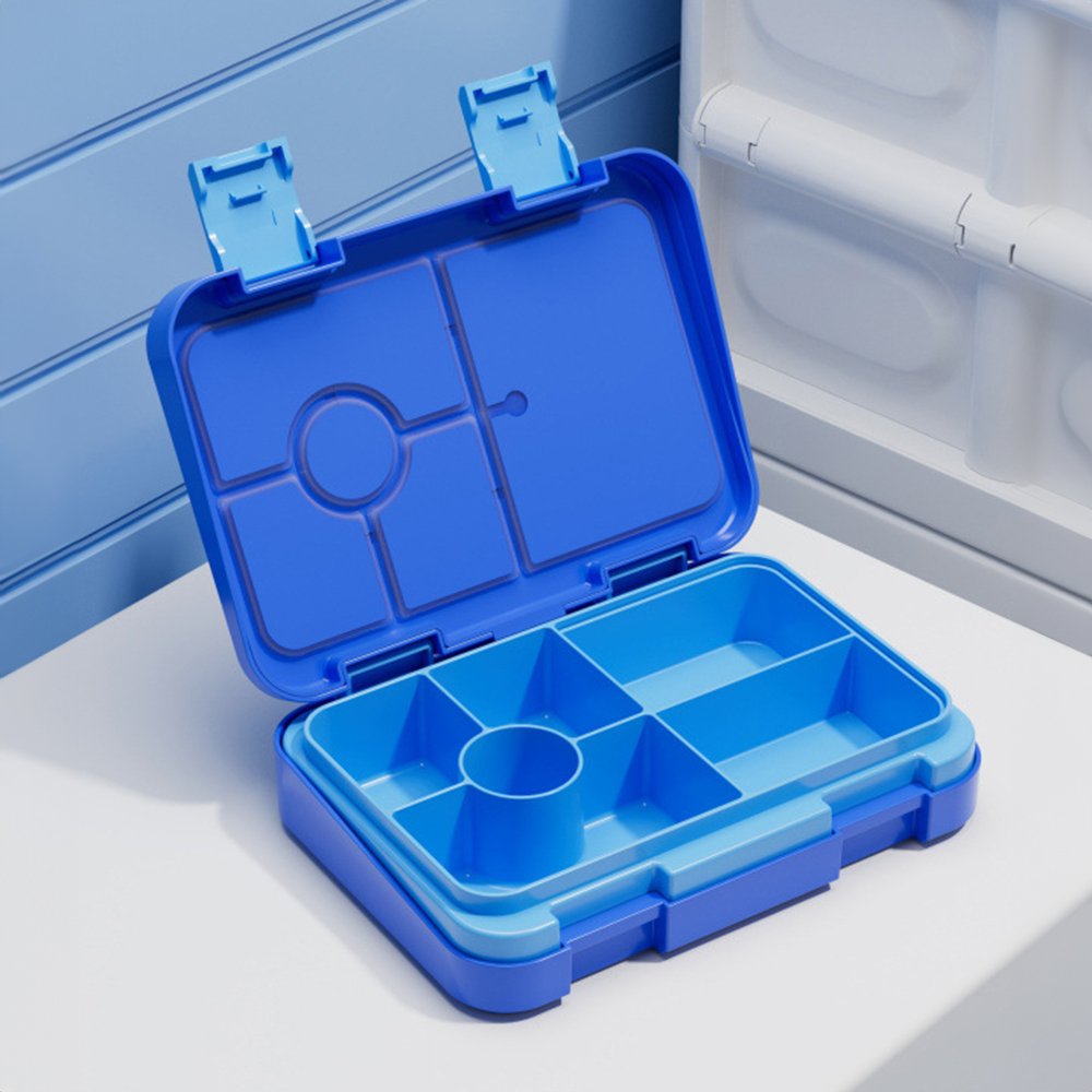 Wholesale custom leakproof tiffin lunch box school 6 compartment storage boxes tritan bento lunch box for kids