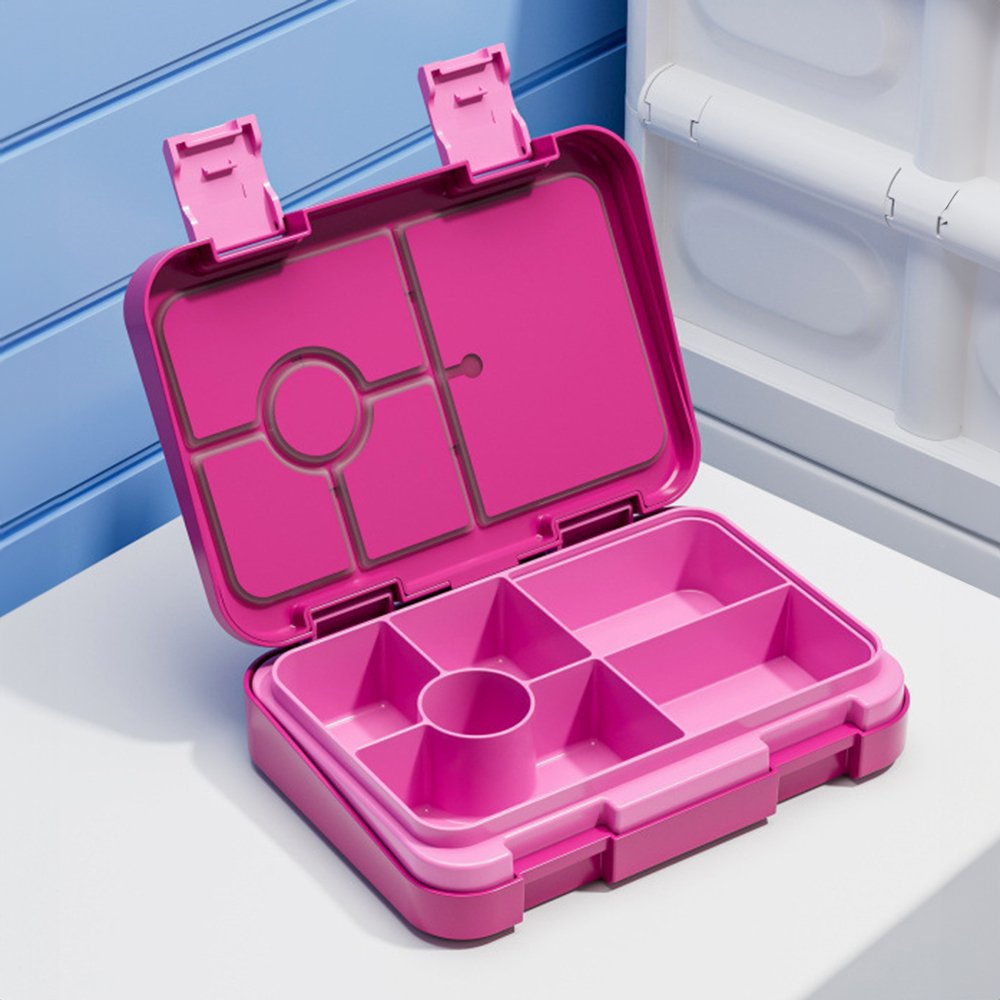 Wholesale custom leakproof tiffin lunch box school 6 compartment storage boxes tritan bento lunch box for kids