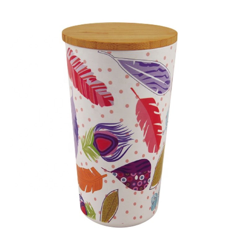 Kitchen Countertop Utensil 900ml PLA Plastic Food Storage Biscuits Sugar Coffee Bean Jar With Seal PLA Lid