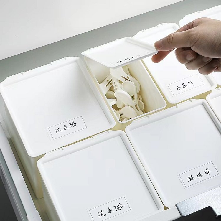 Bathroom Japanese Style Plastic Durable Washing Powder Small Objects Storage Box