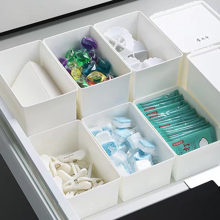 Bathroom Japanese Style Plastic Durable Washing Powder Small Objects Storage Box