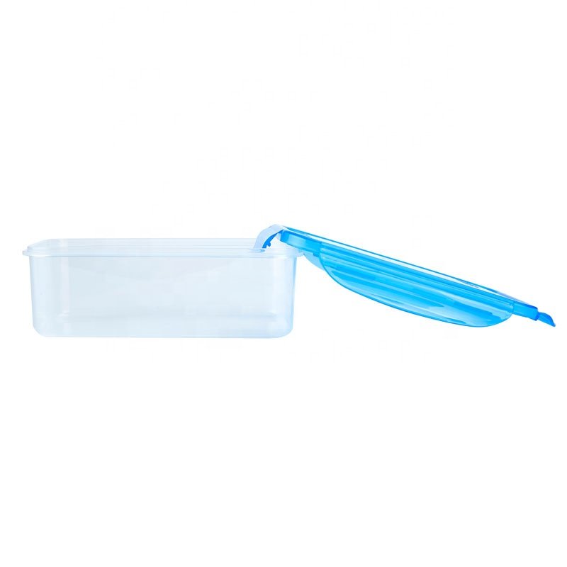 BPA free water proof food storage box 1100ml Rectangular Plastic Food storage container box with silicone seal