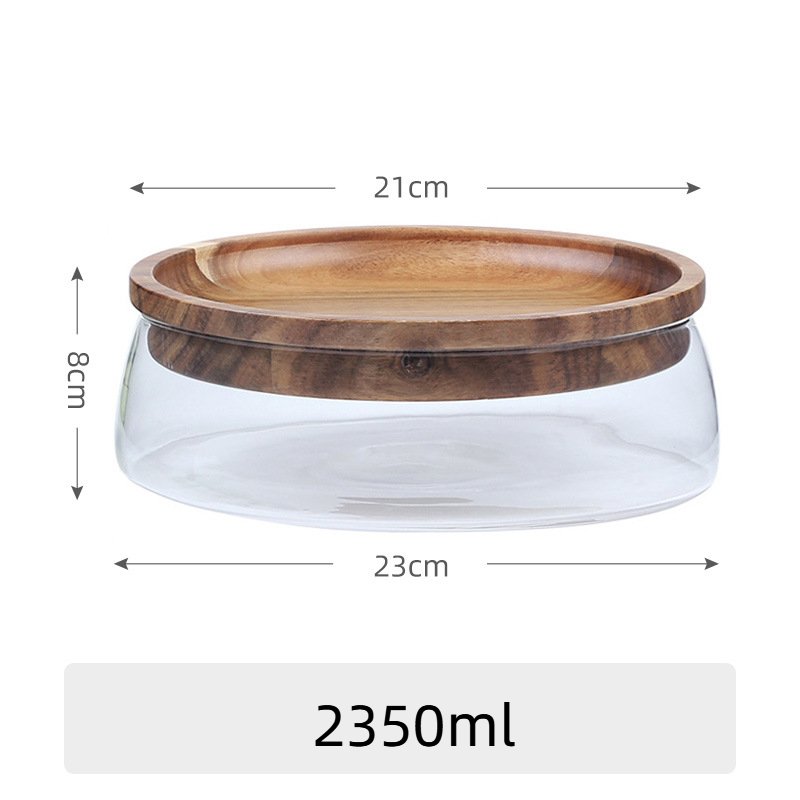 Fruit plate Kitchenware tableware Dinnerware Dry fruits nuts storage container food container large glass containers with lids