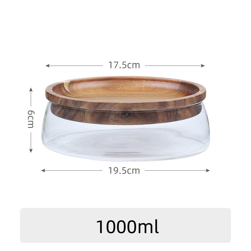 Fruit plate Kitchenware tableware Dinnerware Dry fruits nuts storage container food container large glass containers with lids