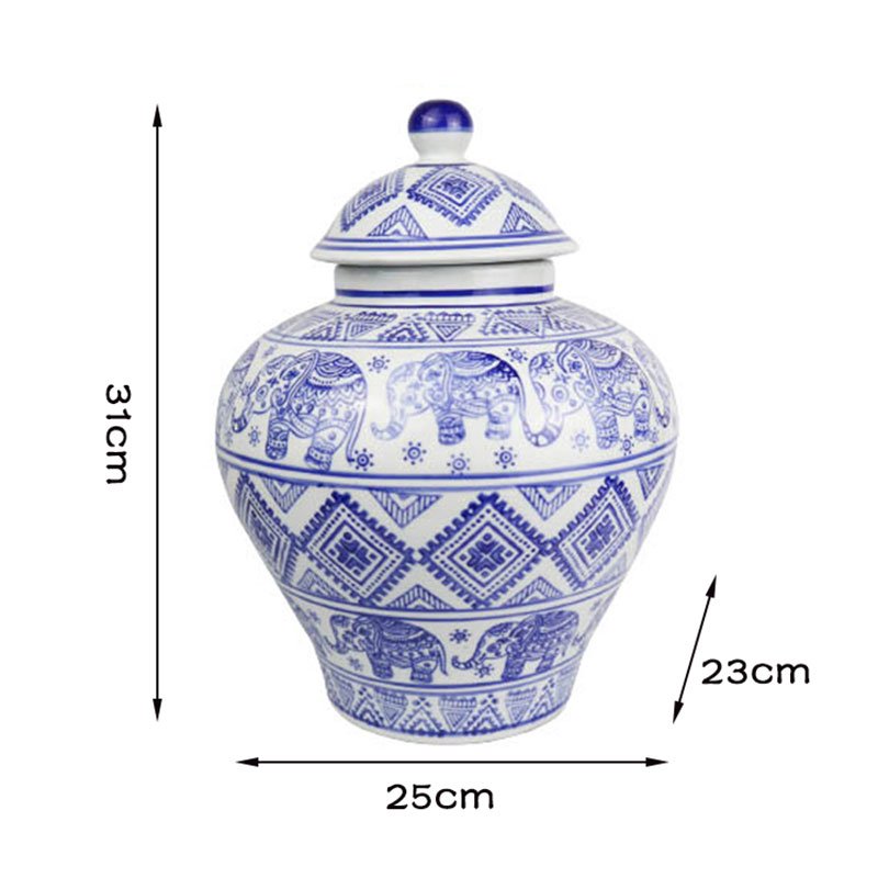 Redeco Fashion Elegant Kitchen Accessories Durable Storage Jar Ceramic Food Storage Jar For Home Decor