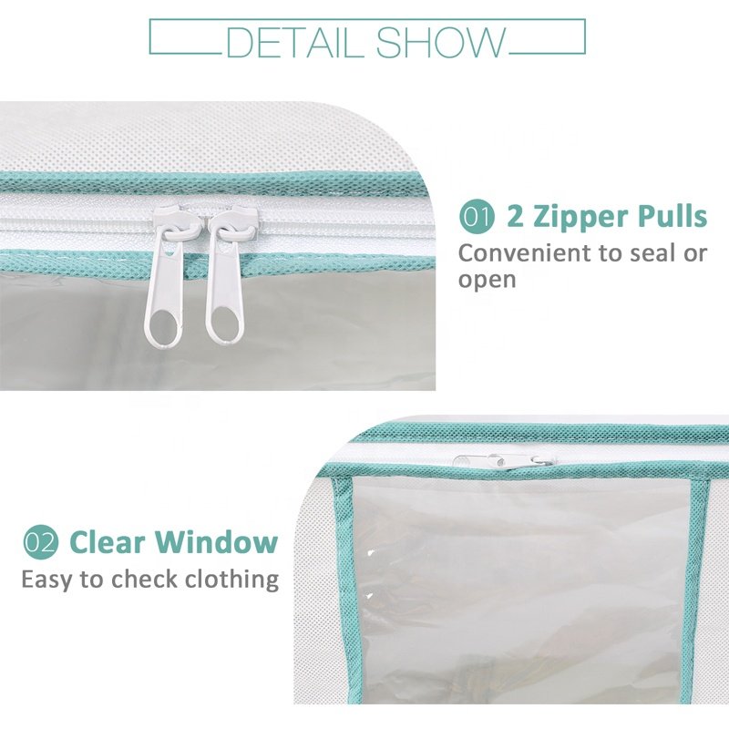 Clothes Quilt Storage Box Dustproof Non-woven Fabric Art Foldable Vacuum Storage Clothes Box Books Children Toy Oxford Cloth Box