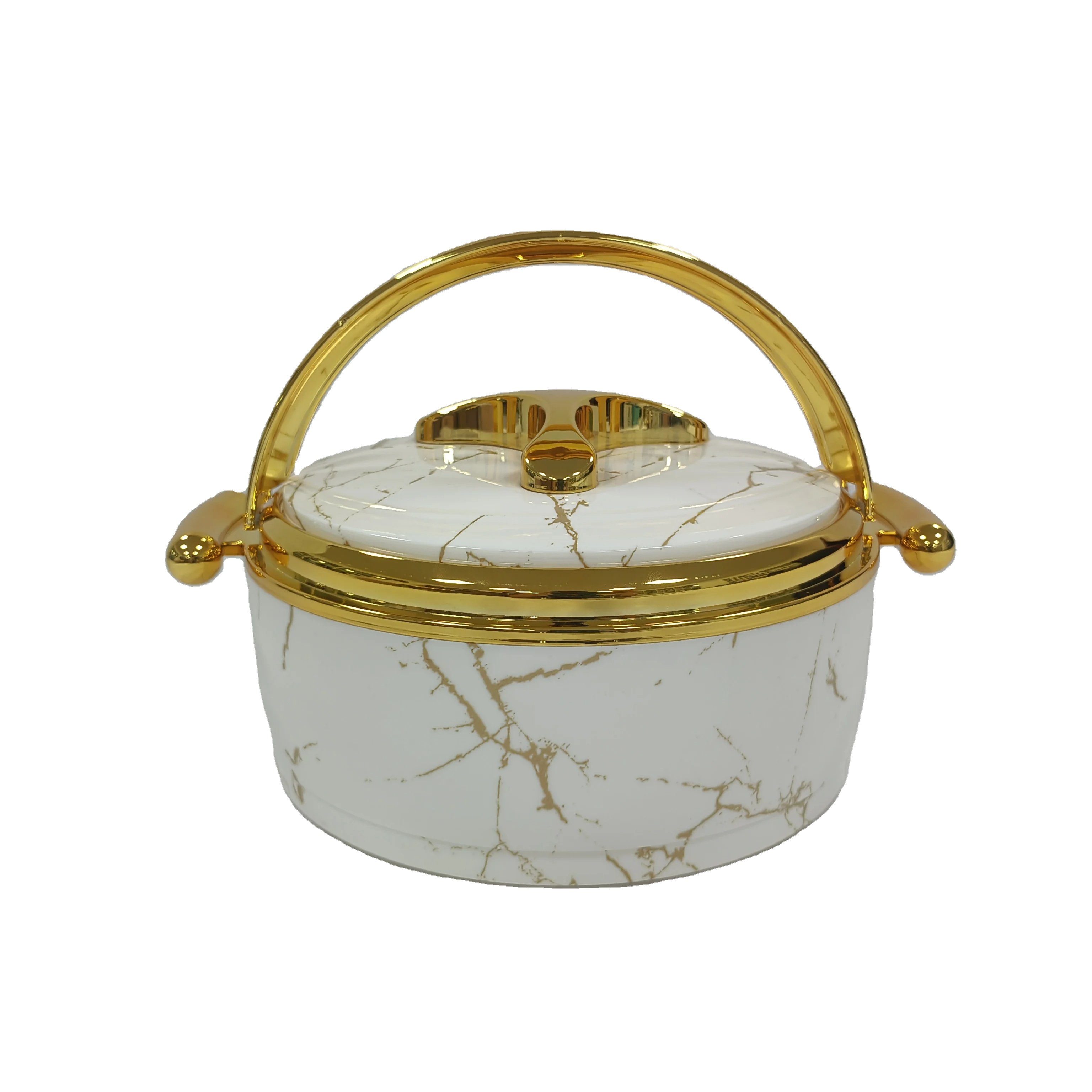 Hotel hot selling round cheap food warmer sets for Home Party 1.5L+2L+2.5L Africa insulated casserole food warmer