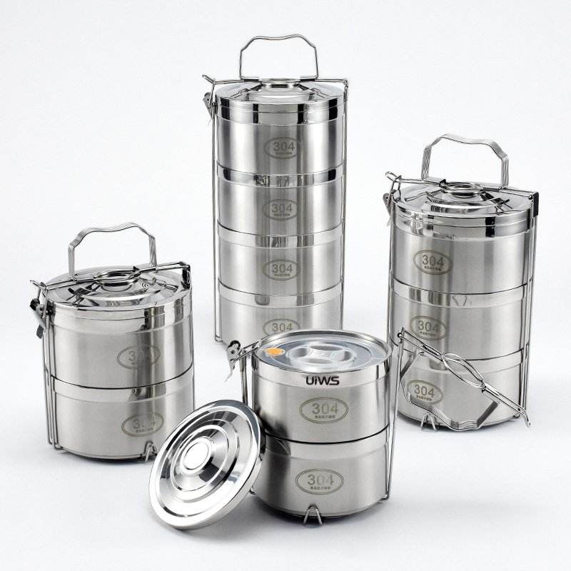 Hot sale stainless steel tiffin box bento lunch box multilayer tiffin food storage container