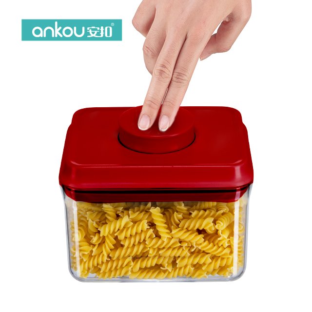 Food Storage Container with Silicone Lid Funky Divided Storage Clear Bead Stackable Containers Set
