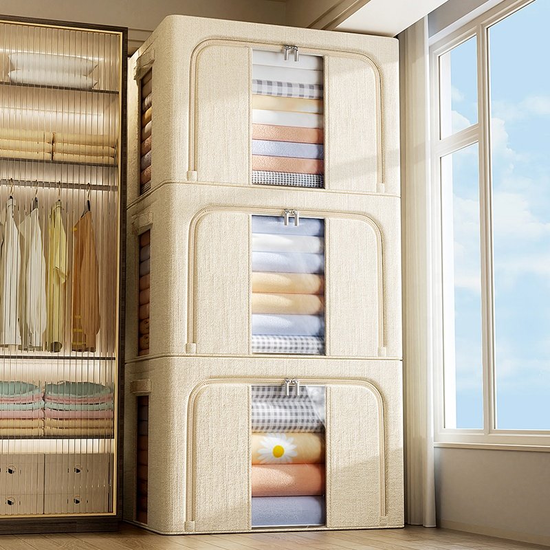 Custom Reusable Foldable Blankets Clothes Closet Organizer Linen Storage Bag Manufacturer Competitive Price Small Storage Box