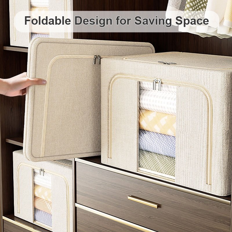Custom Reusable Foldable Blankets Clothes Closet Organizer Linen Storage Bag Manufacturer Competitive Price Small Storage Box