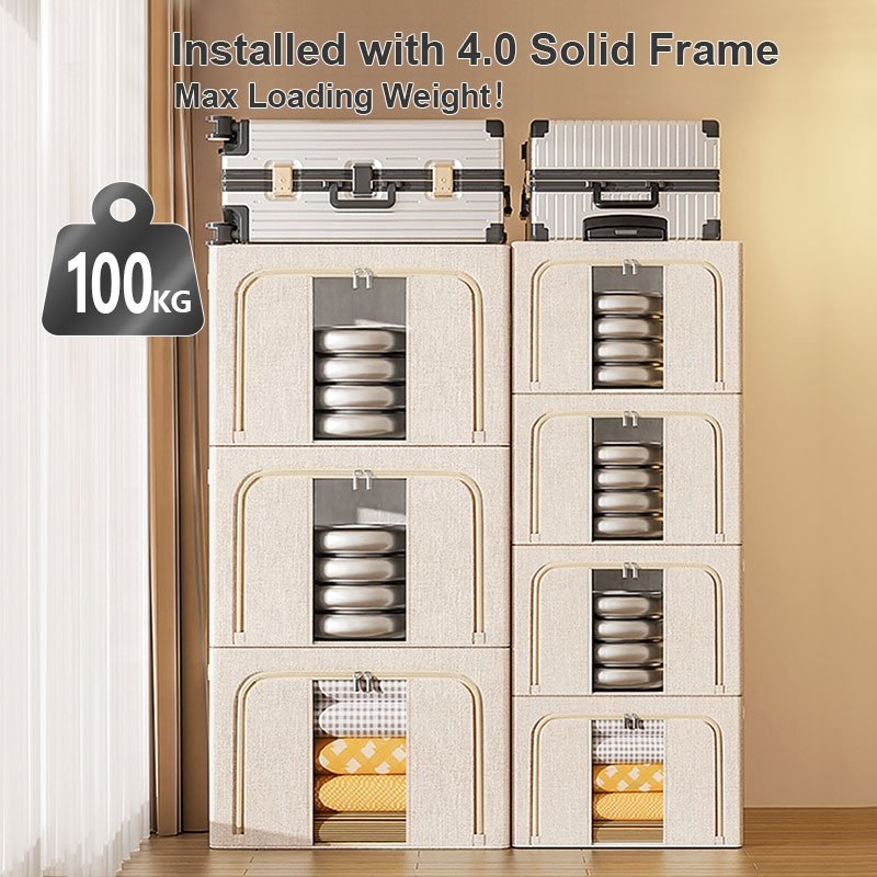 Custom Reusable Foldable Blankets Clothes Closet Organizer Linen Storage Bag Manufacturer Competitive Price Small Storage Box