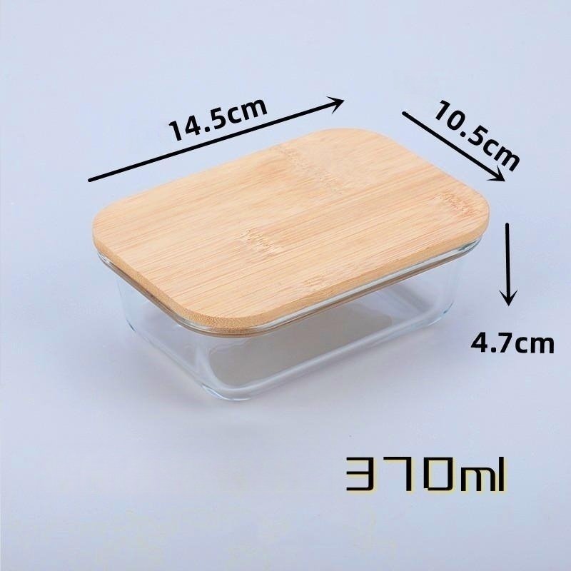 Heatable food container feature and food use food warmer glass storage container with eco-friendly bamboo lid plastic free
