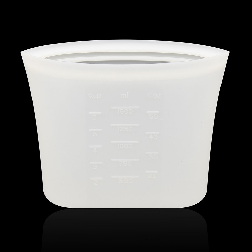 BPA Plastic Free No Glues Adhesives Reusable Stand-Up Leakproof Food Storage Container Freezer Silicone Zipper Bag for Food