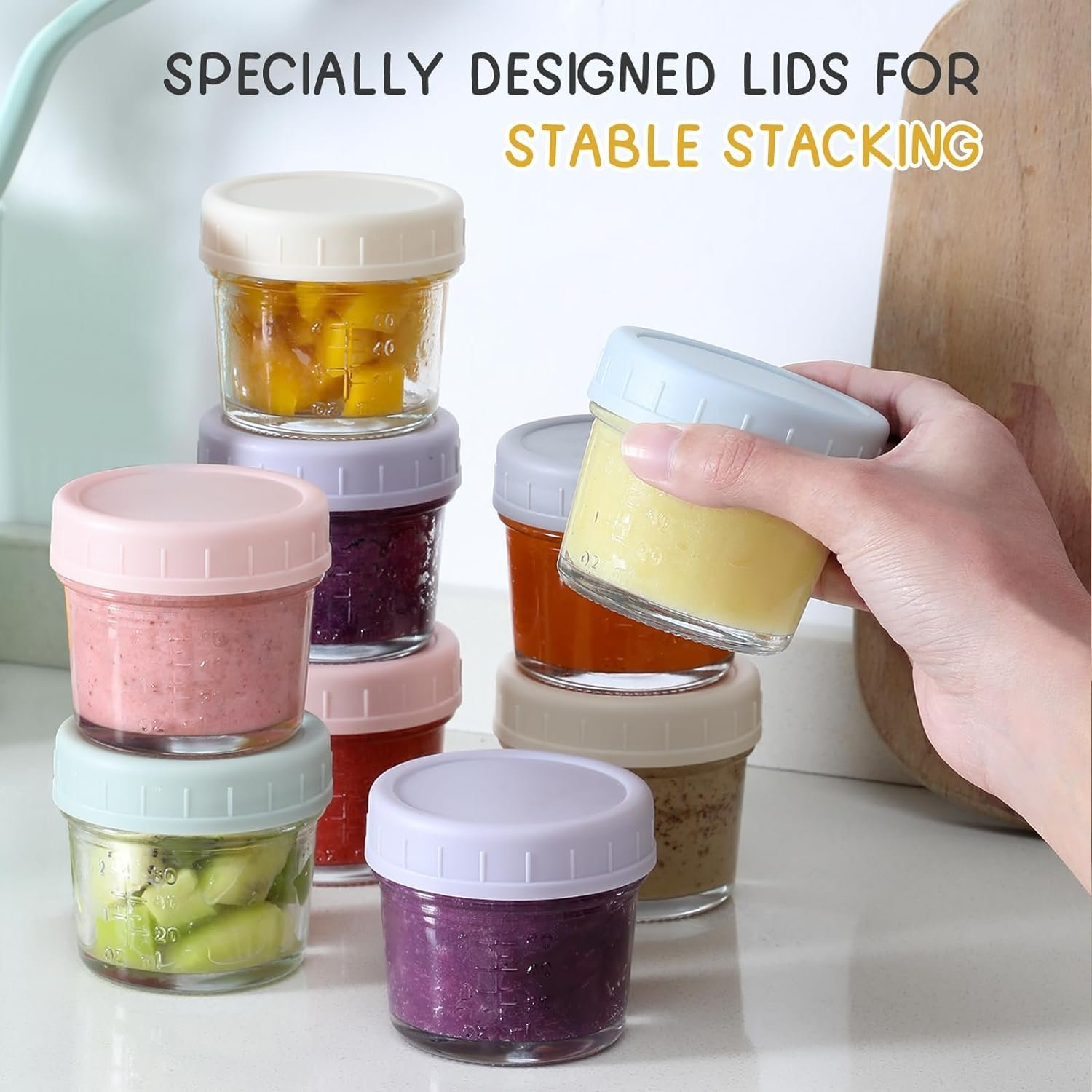 Glass Baby Food Maker Baby Food Storage Containers Baby Food Storage Jars With Lids