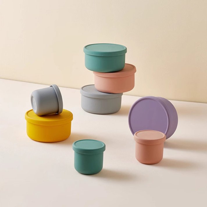 Food Grade Silicone Fresh Keeping Box Refrigerated Safe Food Storage Container Silicone Baby Food Box