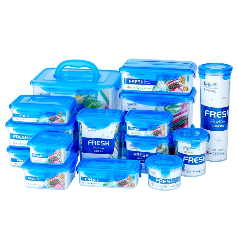 BPA Free Factory Direct Plastic Lunch Box Clear Food Container Fresh Crisper Box