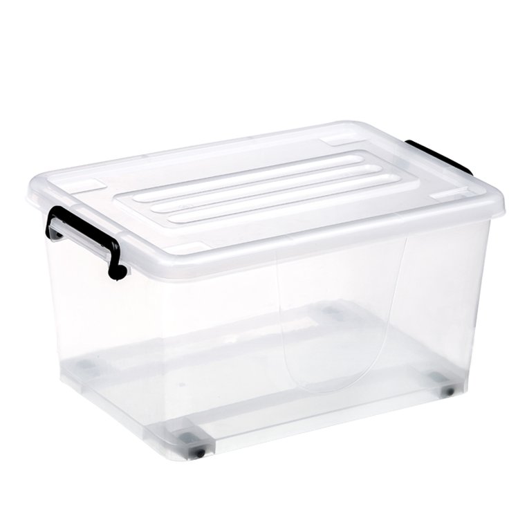 Multifunctional 13l stackable clear plastic storage box for sale