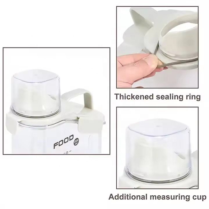 Hot Selling 1600ml Capacity Sealed Food Storage Container New Kitchen Accessory with Measuring Cup for Grain & Rice