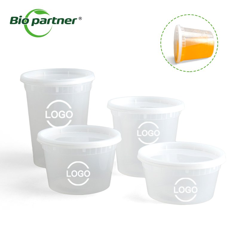 Microwave Disposable Noodle Deli Takeaway Hot Soup Container Clear 32oz Plastic Lunch Salad Food Storage Containers With Lids
