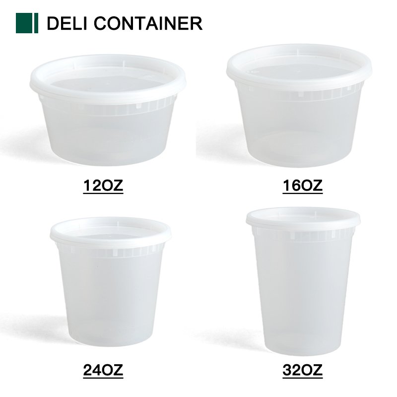 Microwave Disposable Noodle Deli Takeaway Hot Soup Container Clear 32oz Plastic Lunch Salad Food Storage Containers With Lids